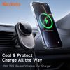  Đế Giữ Điện Thoại Từ Tính Ô Tô Kiêm Sạc Không Dây Qi2.2 MCDODO MagQ Ultra series CH-840 (Qi2.2 25W Wireless Charging, Air Vent, TEC-Cooled, with 77cm Type-C input Built-in Retractable Cable) 