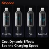  Cáp Sạc Nhanh C to Lightning MCDODO CA-263 36W (1.2m, 480Mbps, 4 Display Modes Speed, Supports CarPlay) 