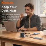  Củ Sạc Nhanh MCDODO FreeGo Series CH-848 100W (3*Type-C + 1*USB-A port, with built in retractable cable) 