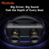 Loa Di Động Không Dây MCDODO ZENO BoomBox 2 BS-898 40W (Bluetooth v6.0, 5H, 4000mAh, IPX5, DSP-Enhanced Audio, USB, AUX & Wireless, Switch Colors Instantly) 