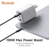  Củ Sạc Nhanh MCDODO Gana series CH-011 100W (2*Type-C + 1*USB-A port) 