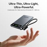  Pin Dự Phòng Không Dây Kèm Cáp Type-C VENTION FKK 5000mAh 20W (15W Wireless Charging, TFT Display, 1*Type-C port) 