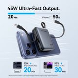  Pin Dự Phòng Kèm Cáp Type-C + Lightning VENTION FKM 10000mAh 45W (1*Type-C port, Digital Display) 