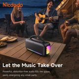  Loa Di Động Không Dây MCDODO ZENO BoomBox 2 BS-898 40W (Bluetooth v6.0, 5H, 4000mAh, IPX5, DSP-Enhanced Audio, USB, AUX & Wireless, Switch Colors Instantly) 
