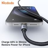  Cáp Sạc Nhanh C to Lightning MCDODO CA-694 36W (1.2m, Supports CarPlay, Dual-Sided Indicator, 480Mbps) 