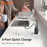  Củ Sạc Nhanh MCDODO Gana series CH-098 67W (2*Type-C +1*USB-A port) 