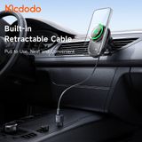  Đế Giữ Điện Thoại Từ Tính Ô Tô Kiêm Sạc Không Dây Qi2.2 MCDODO MagQ Ultra series CH-840 (Qi2.2 25W Wireless Charging, Air Vent, TEC-Cooled, with 77cm Type-C input Built-in Retractable Cable) 