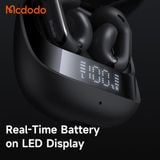  Tai Nghe Không Dây TWS MCDODO ZENO Air 04 HP-117 (Bluetooth v5.4, 6H, with Adjustable Ear Clips, Real-Time Battery on LED Display, IP54) 