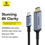  Cáp chuyển Type C to HDMI Baseus High Definition Series 8K/60Hz Adapter (1.5m, siêu nét) - Cũ 