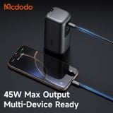  Pin Dự Phòng Kiêm Củ Sạc Kèm Cáp Type-C MCDODO FreeGo series MC-850 45W (10000mAh Power Bank, LED Display) 