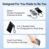  Pin Dự Phòng Không Dây Kèm Cáp Type-C VENTION FKK 5000mAh 20W (15W Wireless Charging, TFT Display, 1*Type-C port) 