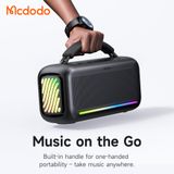  Loa Di Động Không Dây MCDODO ZENO BoomBox 2 BS-898 40W (Bluetooth v6.0, 5H, 4000mAh, IPX5, DSP-Enhanced Audio, USB, AUX & Wireless, Switch Colors Instantly) 