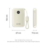  Pin Dự Phòng VENTION FKA 10000mAh 22.5W (CCC / 3C Certification, With Type-C Built-in Cable, Digital Display) 