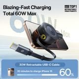  Tẩu Sạc Cho Ô Tô Baseus PrimeTrip VR2 30W (with 31.5-Inch Retractable Cable C+Type-C Port, Uninterrupted & Ultra-Safe Charging, 360° Rotation) 