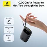 Pin Dự Phòng Baseus EnerFill FC31 QPow 3 2*Type-C Cable Version 45W (10000mAh, Digital Display) 