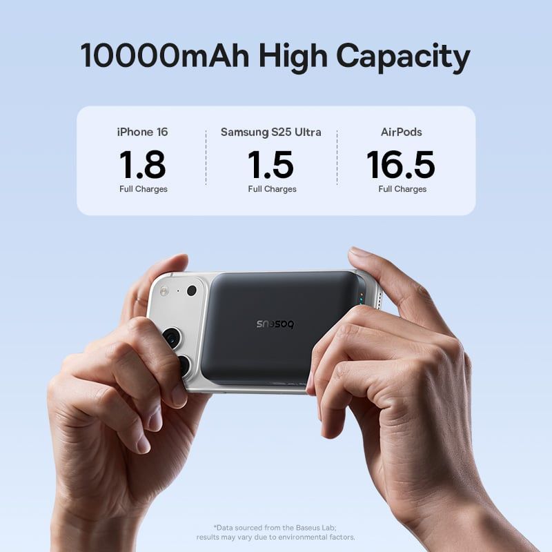  Pin Dự Phòng Không Dây Baseus EnerFill FM11 10000mAh 30W (1*Type-C port, NTC Cooling System, 15W Wireless Charging) 