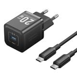  Bộ Sạc Nhanh GaN Kèm Cáp VENTION FEP (Type-C, 20W) 