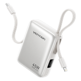  Pin Dự Phòng Kèm Cáp Type-C + Lightning VENTION FKM 10000mAh 45W (1*Type-C port, Digital Display) 