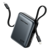 Pin Dự Phòng Kèm Cáp Type-C + Lightning VENTION FKM 10000mAh 45W (1*Type-C port, Digital Display) 
