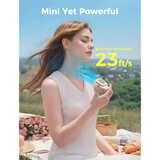  Quạt Đeo Cổ Cầm Tay Mini AECOOLY Click 01 (7000RPM, 3-Speed Level Adjustment, Up to 9H, 2000mAh, 7m/s, Digital Display, ≤30db) 