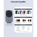  Đế Sạc Không Dây Để Bàn 3-in-1 AUKEY LC-MC312 15W (Qi2, Strong magnetic attraction) 