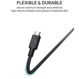  Cáp Sạc Nhanh C to C AUKEY CB-CD21 100W (USB3.1 10Gbps, 4K@60Hz 30-bit, 5A, 1.2m) 
