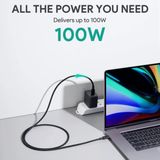  Cáp Sạc Nhanh C to C AUKEY CB-CD21 100W (USB3.1 10Gbps, 4K@60Hz 30-bit, 5A, 1.2m) 