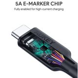  Cáp Sạc Nhanh C to C AUKEY CB-CD21 100W (USB3.1 10Gbps, 4K@60Hz 30-bit, 5A, 1.2m) 