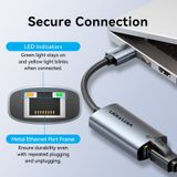  Đầu Chuyển Mạng LAN USB-A to Gigabit Ethernet VENTION CEZ (1Gbps, 0.15m) 
