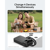  Pin Dự Phòng Kèm Cáp Type-C & Lightning CUKTECH CP24 LPB200NL 20000mAh 40W (1*Type-C + 1*USB-A port, LED Display, Flight Approved, CCC / 3C Certification) 
