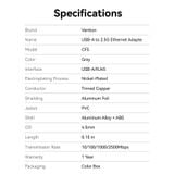  Đầu Chuyển Mạng LAN USB-A to 2.5G Ethernet VENTION CFS (2.5Gbps, 0.15m) 