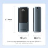  Pin Dự Phòng VENTION FKO 10000mAh 22.5W (1*Type-C + 1*USB-A port, with Built-in Type-C Lanyard Cable, LED Display Type) 