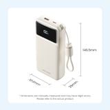  Pin Dự Phòng Kèm Cáp Type-C VENTION XGY 20000mAh 22.5W (CCC / 3C Certification, 1*Type-C + 1*USB-A port, Smart LED Display) 