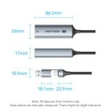  Đầu Chuyển Mạng LAN Type-C/USB-A to 2.5G Ethernet VENTION CFU (2.5Gbps, 0.15m) 