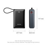  Pin Dự Phòng Kèm Cáp Type-C VENTION FKD 20000mAh 65W (2*Type-C + 1*USB-A port, Digital Display) 