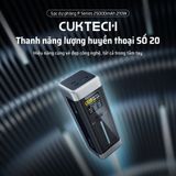  Pin Dự Phòng CUKTECH 20 25000mAh 210W (2*Type-C + 1*USB-A, 1.54" TFT Display, PD3.1, Airline Safe) 