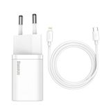  Bộ sạc nhanh, nhỏ gọn Baseus Super Si Quick Charger 20W dùng cho iPhone 12/iP11/XS Max (Type C, 20W/18W, PD/ QC3.0 Quick charger) 