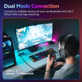  Tai Nghe Chụp Tai Không Dây QCY Heroad V200 Pro (Bluetooth v6.0, 240H, +Wired USB-C Cable, RGB Light, 7.1 Surround Sound, Detachtable Noise Canceling Mic) 