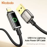  Cáp Sạc Nhanh USB to Lightning MCDODO CA-659 3A (1.2m, Auto Power Off, with Breathing Light, 480Mbps) 