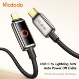  Cáp Sạc Nhanh C to Lightning MCDODO CA-667 36W (1.2m, Auto Power Off, with Breathing Light, 480Mbps) 
