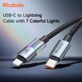  Cáp Sạc Nhanh C to Lightning MCDODO CA-819 36W (1.2m, 480Mbps, with 7 Colorful Lights) 