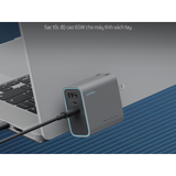  Củ Sạc Nhanh CUKTECH A15C 65W (2*Type-C + 1*USB-A port, with 1.5m C to C 5A cable) 