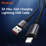  Cáp Sạc Nhanh USB to Lightning MCDODO CA-358 3A (1.2m, 480Mbps) 