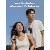  Quạt mini Cầm Tay AECOOLY Halo 02 3600mAh (7000rpm, 16.5H, 5-Speed Level Adjustment, Dual Air Channels) 