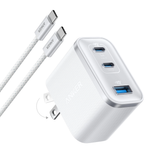  Củ Sạc Nhanh ANKER A121A 70W (2*Type-C + 1*USB-A Port, ActiveShield™ 4.0) 