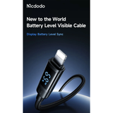  Cáp Sạc Nhanh C to Lightning MCDODO CA-521 36W (1.2m, Display battery level, 480Mbps) 