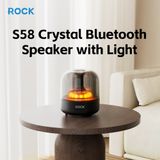  Loa Bluetooth ROCK S58 Crystal Bluetooth Speaker with Light (Bluetooth v5.1, Hi-Fi Audio, 52mm Full-Range Speaker, Multiple Playback Modes, Vibrant Ambient Lights) 