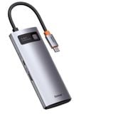  Hub chuyển đa năng Baseus Metal Gleam Series Multifunctional Docking Station cho Macbook/Laptop/Smartphone/Tablet/iPad (Type-C to HDMI/DP/VGA/USB3.1/USB3.0/LAN/SD Card Reader/Type C PD 100W, Multifunctional HUB) 