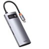  Hub chuyển đa năng Baseus Metal Gleam Series Multifunctional Docking Station cho Macbook/Laptop/Smartphone/Tablet/iPad (Type-C to HDMI/DP/VGA/USB3.1/USB3.0/LAN/SD Card Reader/Type C PD 100W, Multifunctional HUB) 