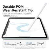 Bút Cảm Ứng Baseus Smooth Writing PS3 Air Wired Charging Bluetooth Version (130mAh, 15H, 6D Tilt Sensitivity, 32 Custom Shortcut Keys, Palm Rejection, Strong Magnetic Attachment, Real-time battery display) 